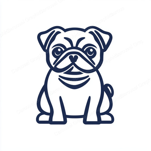 Pug Vector Graphic preview