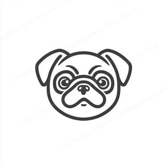 Pug Vector Graphic preview