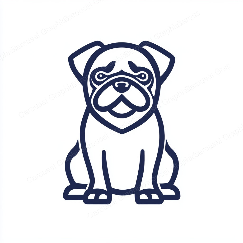 Pug Vector Graphic preview