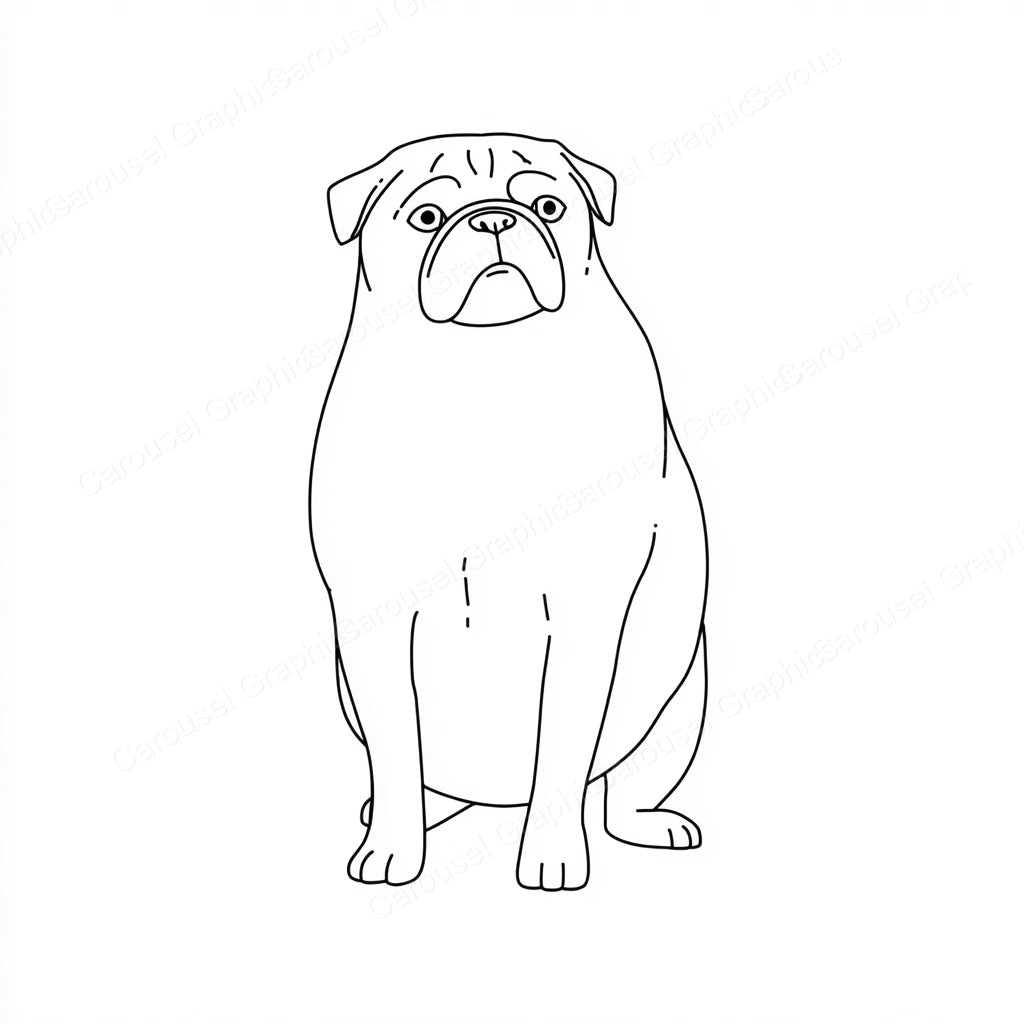 Pug Vector Graphic preview