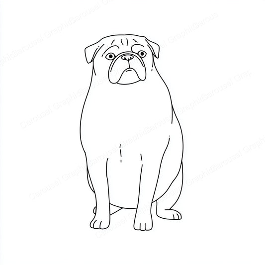Pug Vector Graphic preview