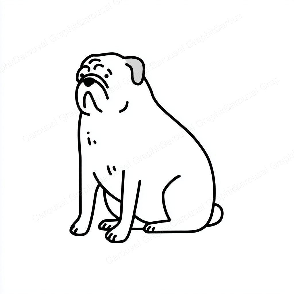 Pug Vector Graphic preview