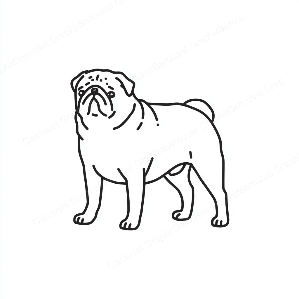 Pug Vector Graphic preview
