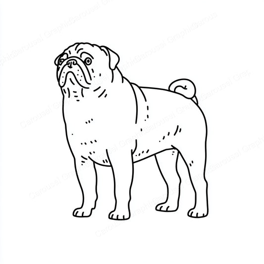 Pug Vector Graphic preview