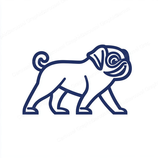 Pug Vector Graphic preview