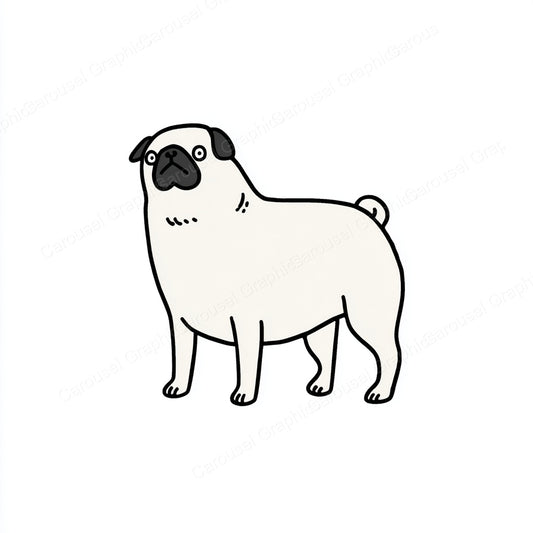 Pug Vector Graphic preview