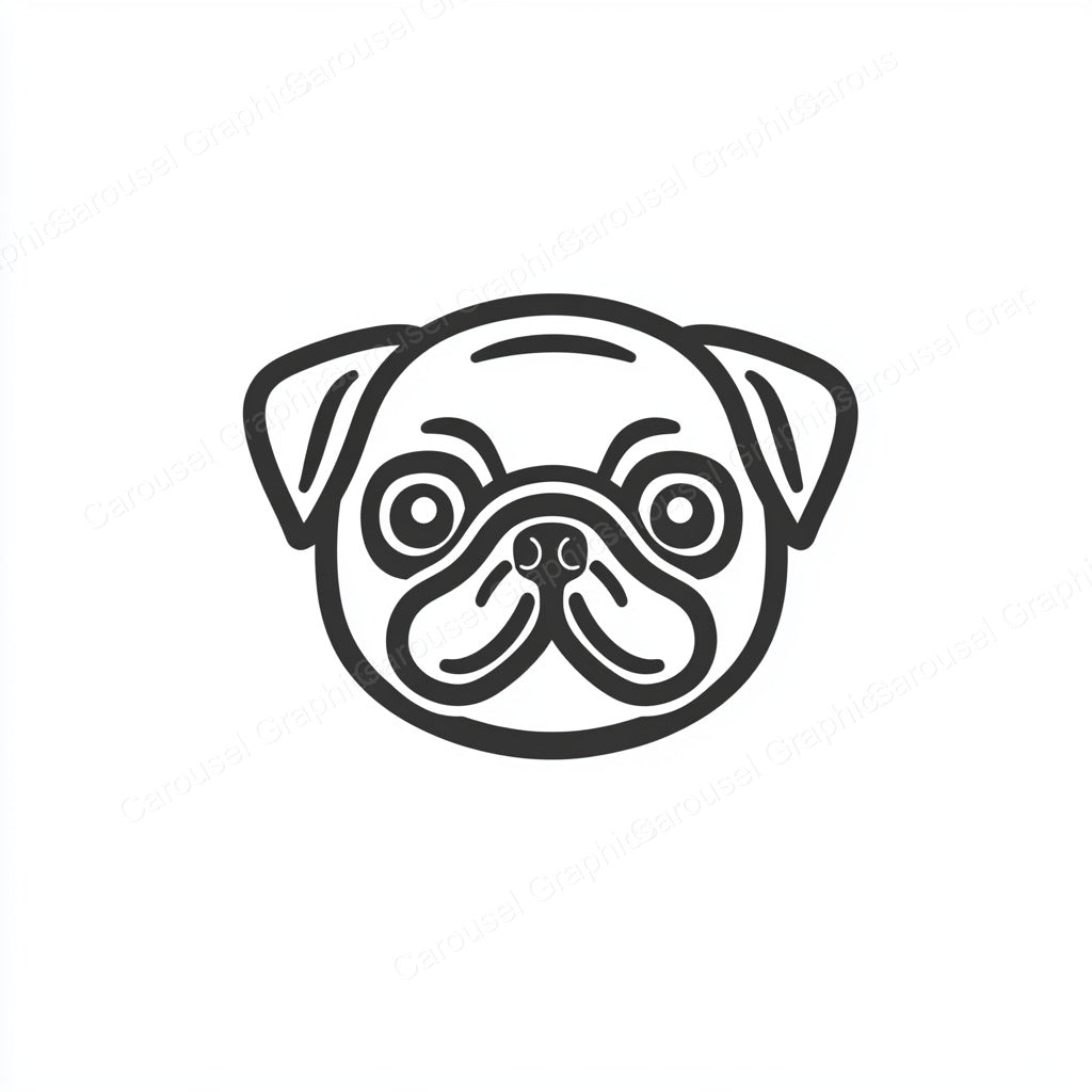 Pug Vector Graphic preview