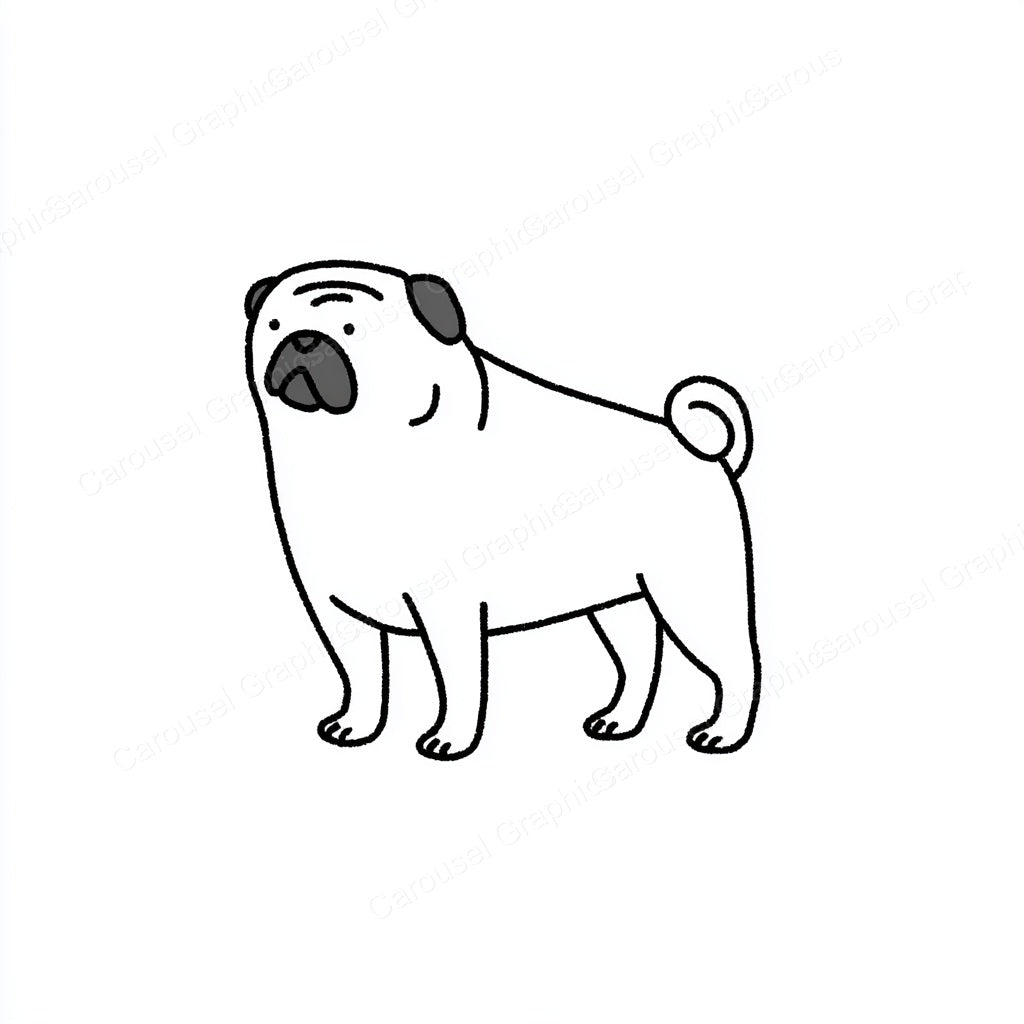 Pug Vector Graphic preview