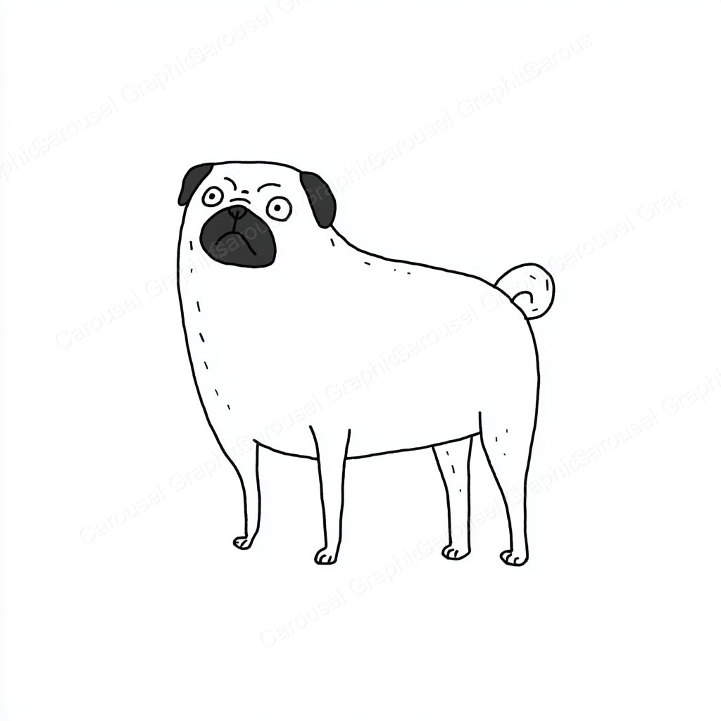 Pug Vector Graphic preview