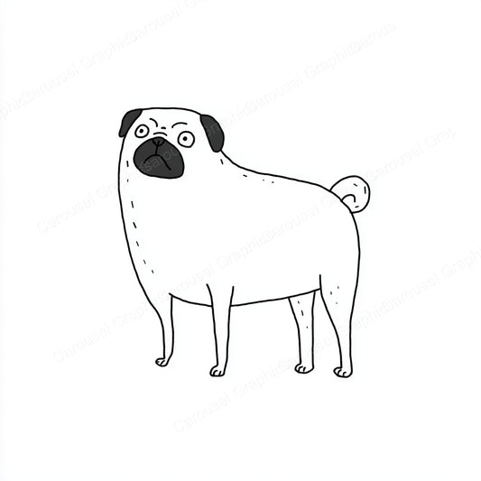 Pug Vector Graphic preview