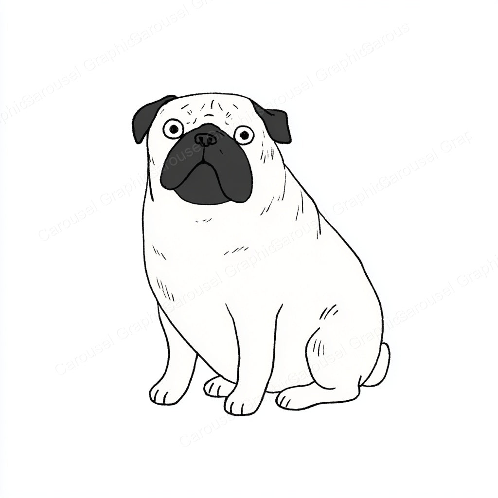 Pug Vector Graphic preview
