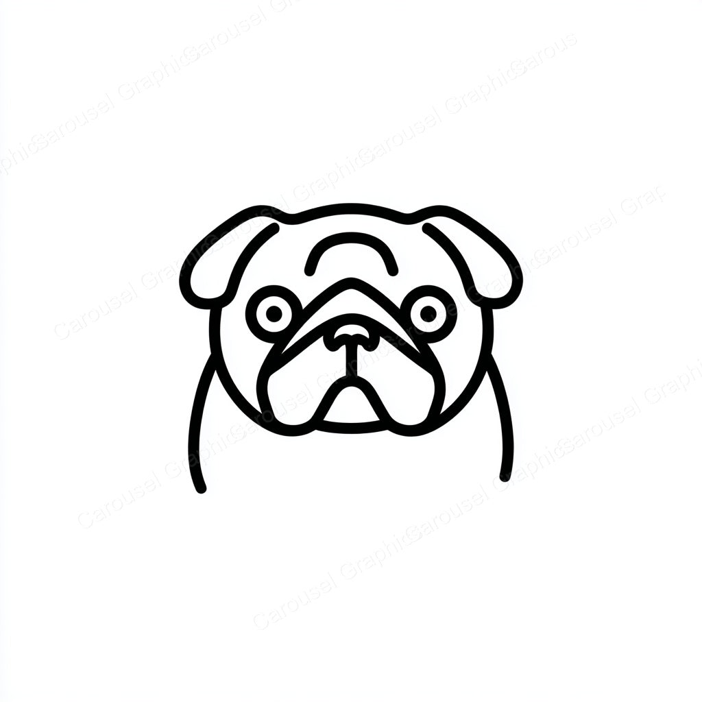 Pug Vector Graphic preview