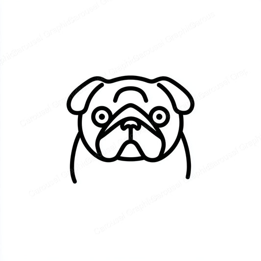 Pug Vector Graphic preview