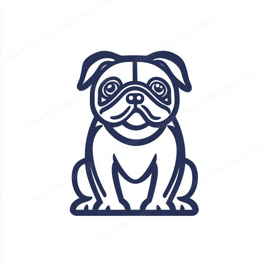Pug Vector Graphic preview