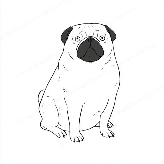 Pug Vector Graphic preview