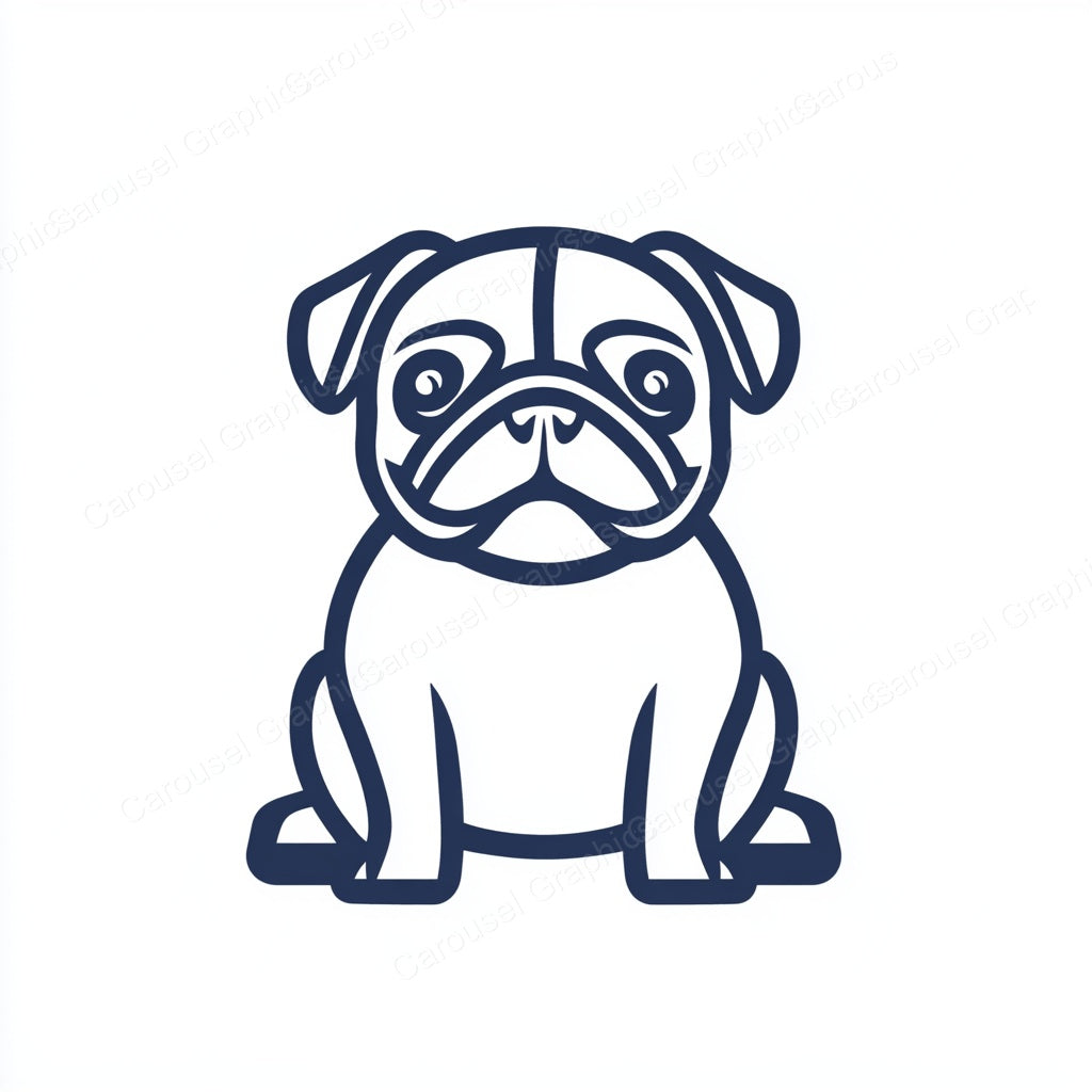 Pug Vector Graphic preview