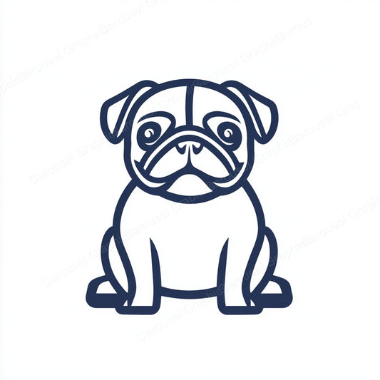 Pug Vector Graphic preview