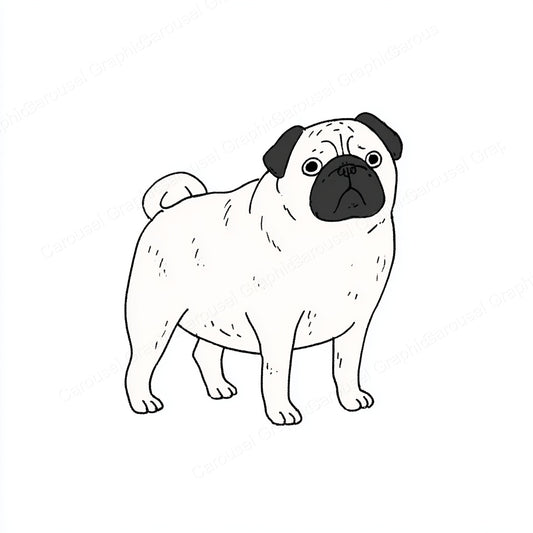 Pug Vector Graphic preview