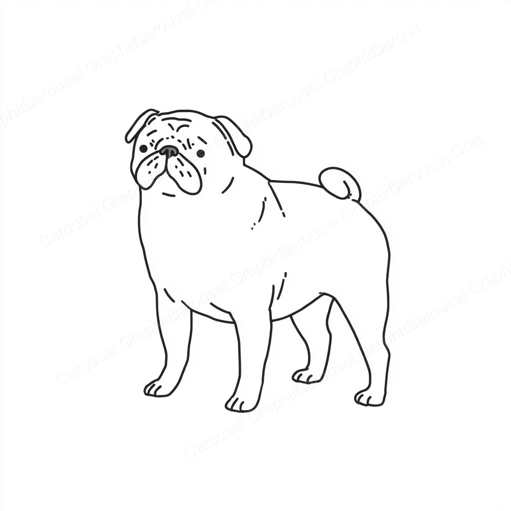 Pug Vector Graphic preview