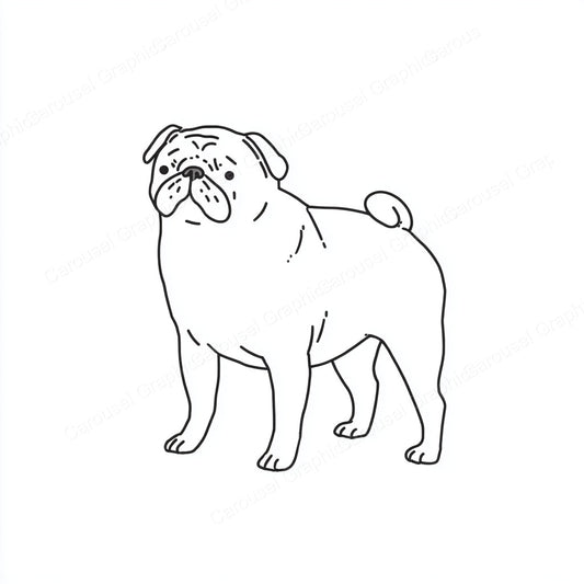 Pug Vector Graphic preview