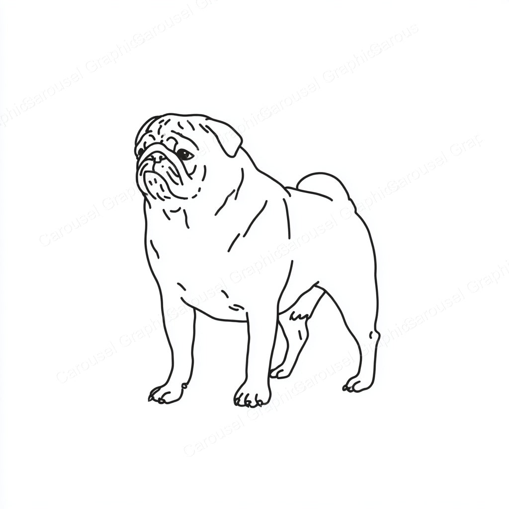 Pug Vector Graphic preview