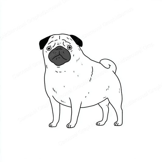 Pug Vector Graphic preview