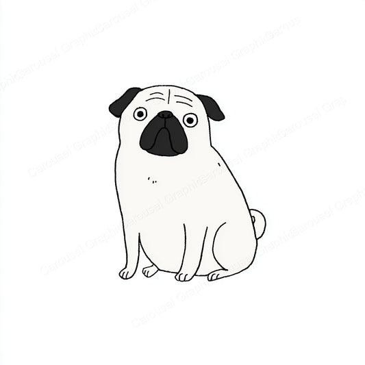 Pug Vector Graphic preview