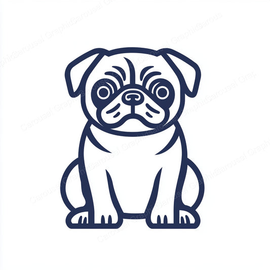 Pug Vector Graphic preview