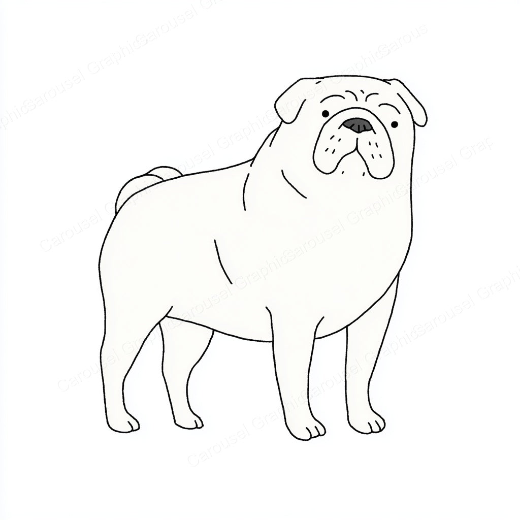 Pug Vector Graphic preview