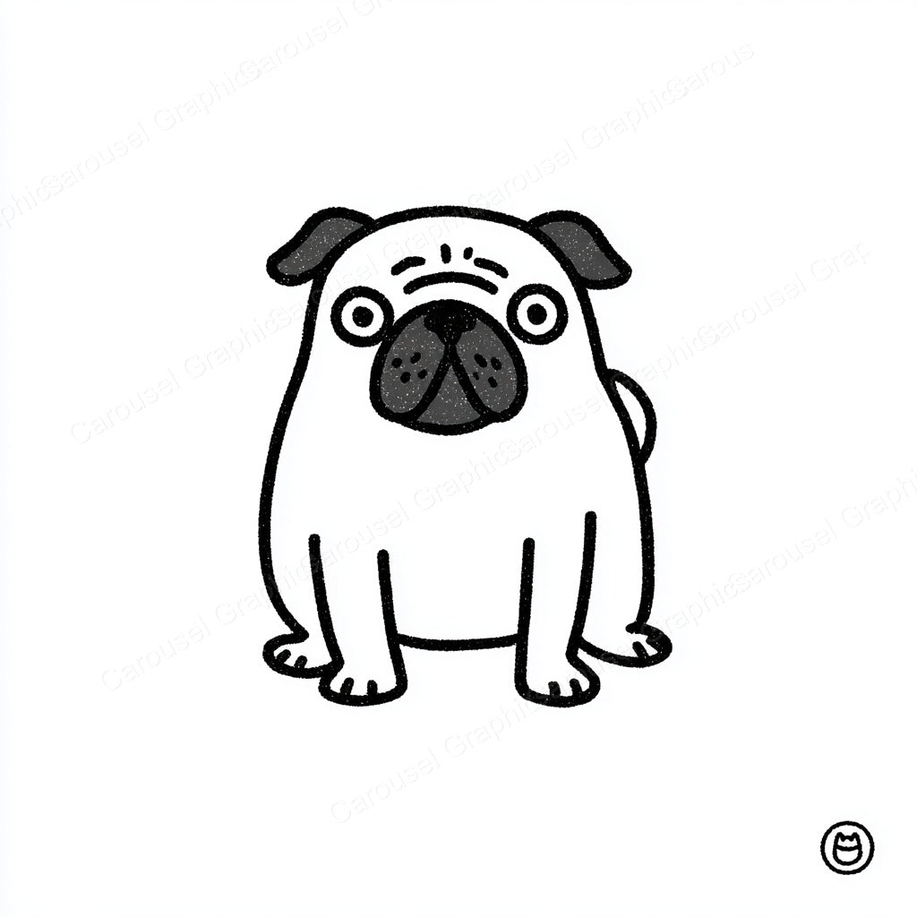 Pug Vector Graphic preview