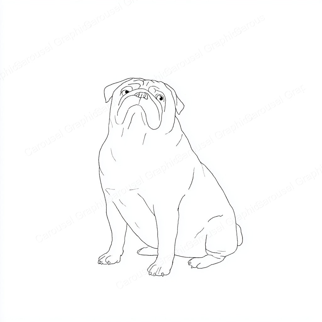 Pug Vector Graphic preview