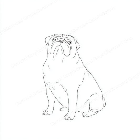 Pug Vector Graphic preview