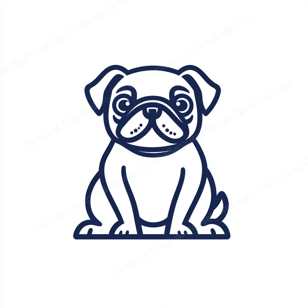 Pug Vector Graphic preview