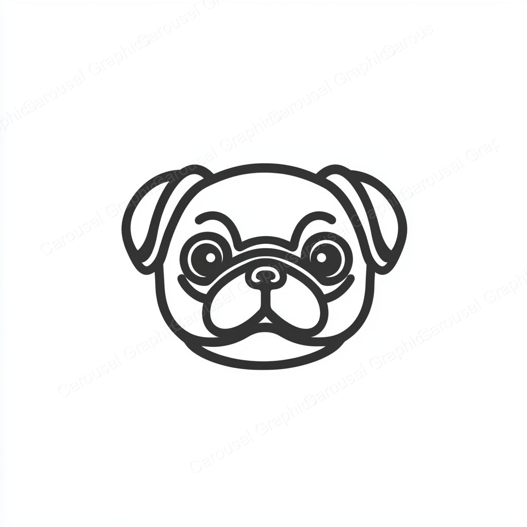 Pug Vector Graphic preview