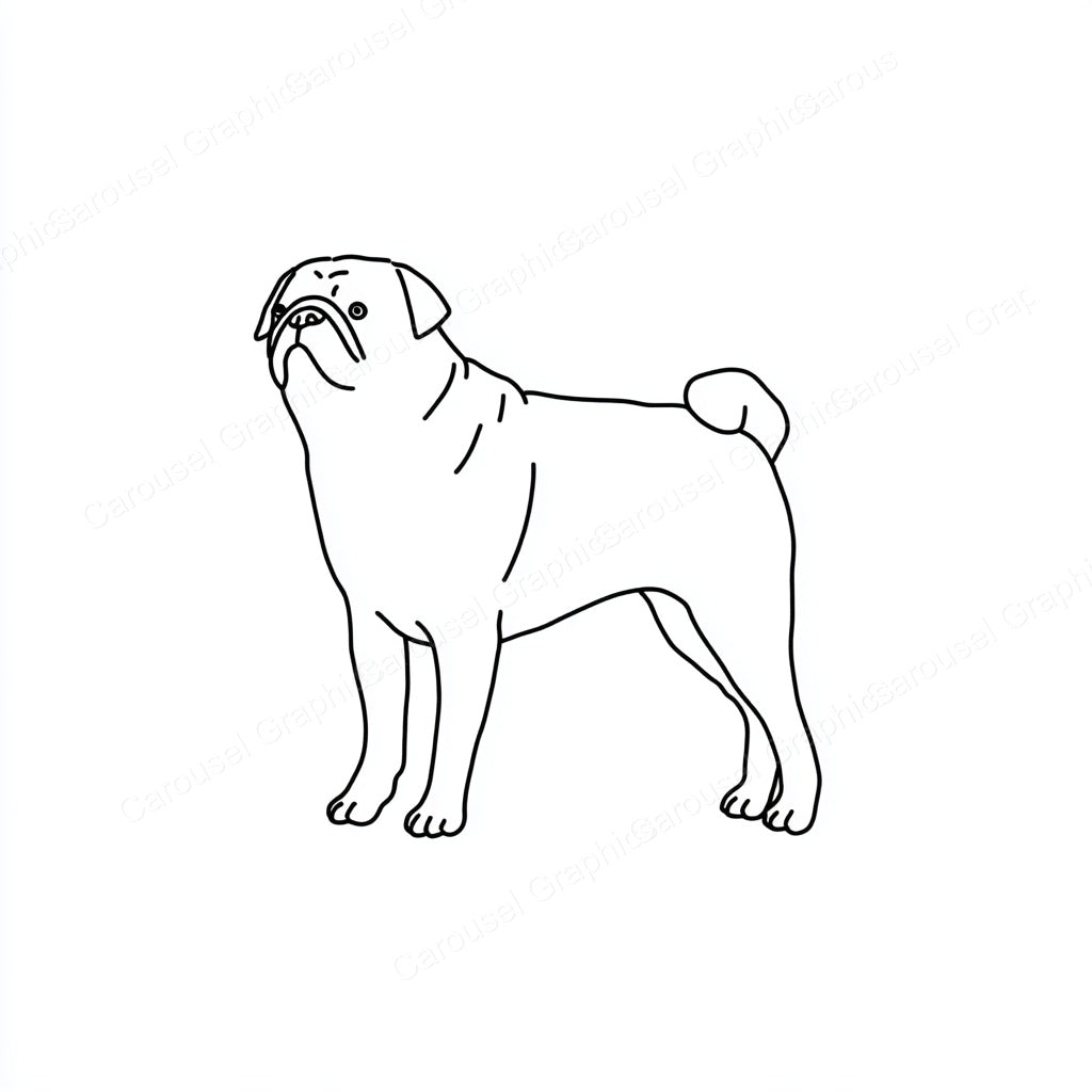 Pug Vector Graphic preview