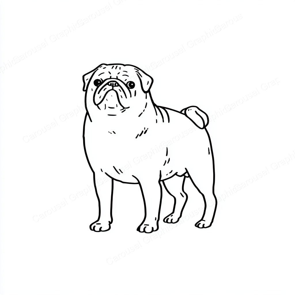 Pug Vector Graphic preview