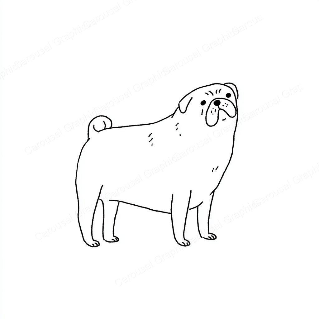 Pug Vector Graphic preview