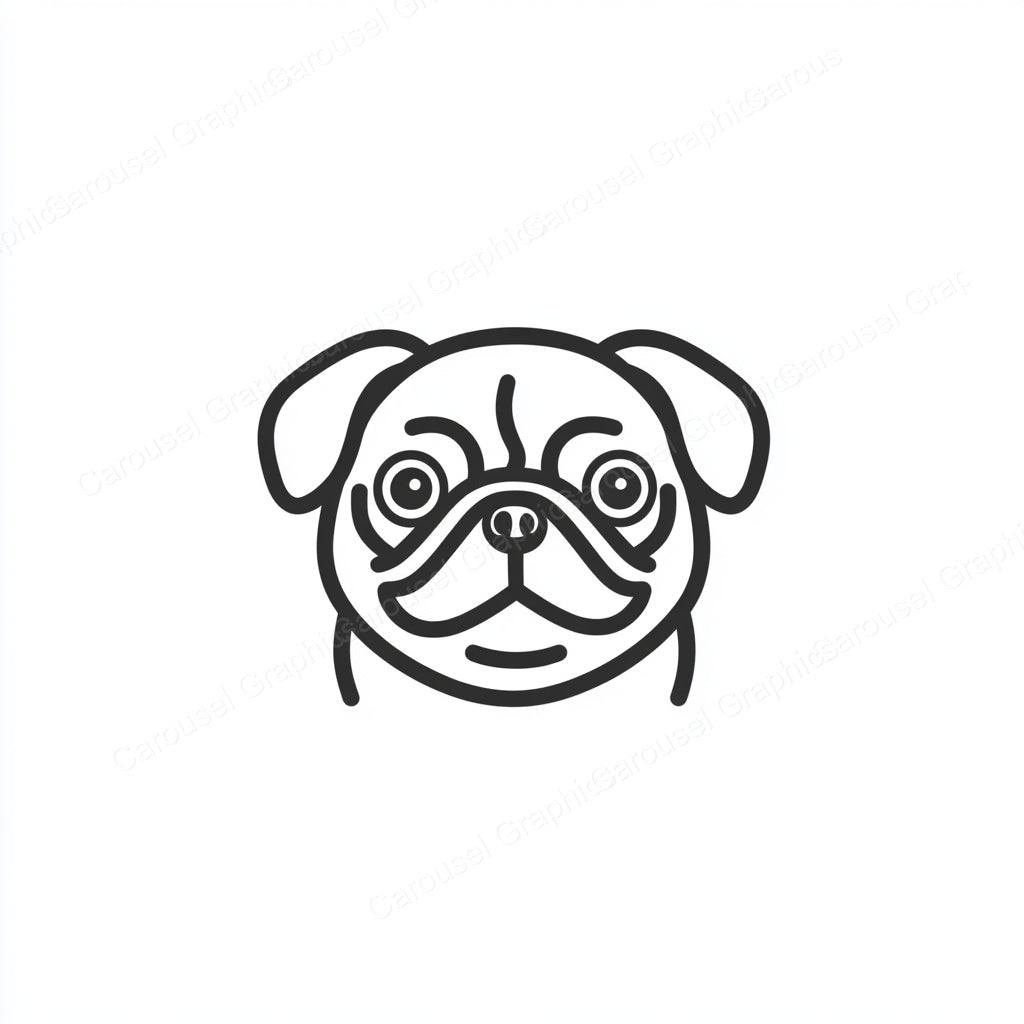 Pug Vector Graphic preview