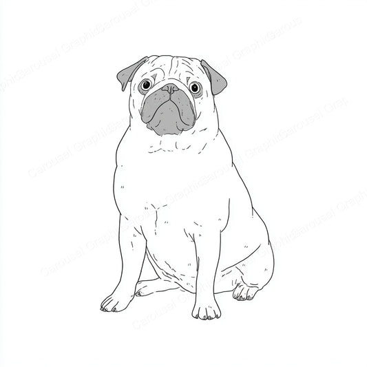 Pug Vector Graphic preview