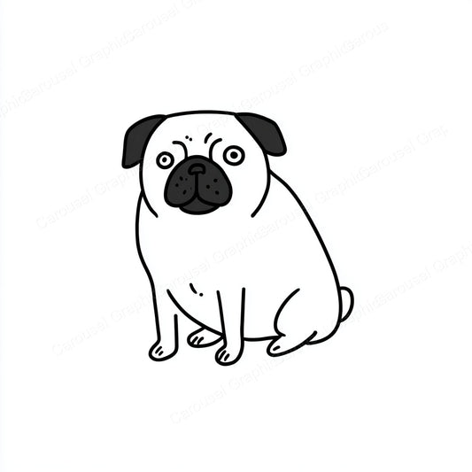 Pug Vector Graphic preview