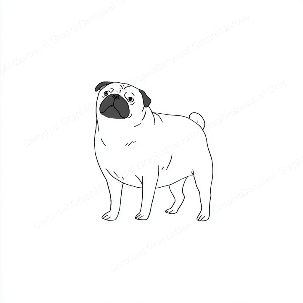 Pug Vector Graphic preview