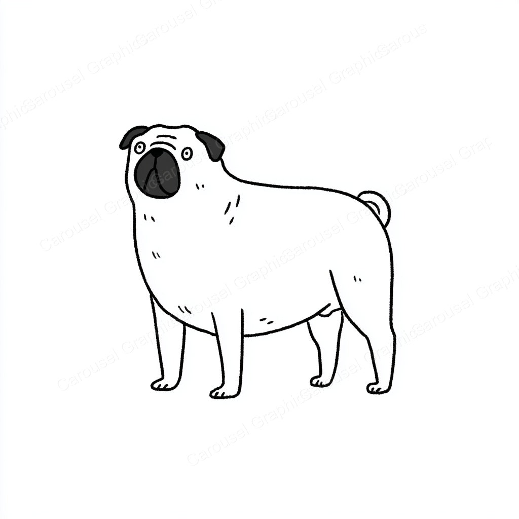 Pug Vector Graphic preview