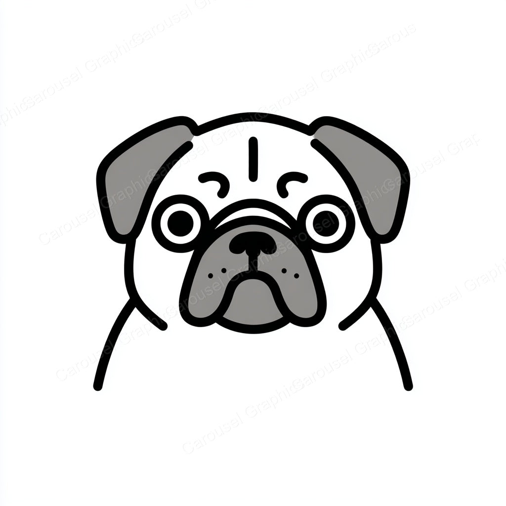 Pug Vector Graphic preview