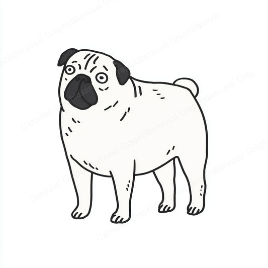 Pug Vector Graphic preview