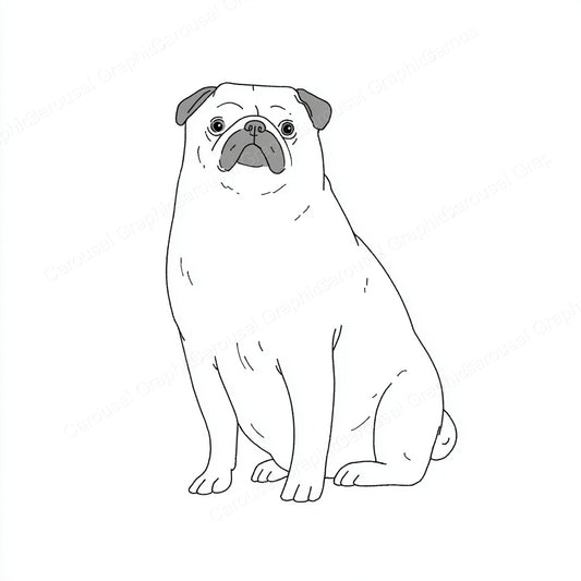 Pug Vector Graphic preview