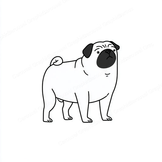 Pug Vector Graphic preview