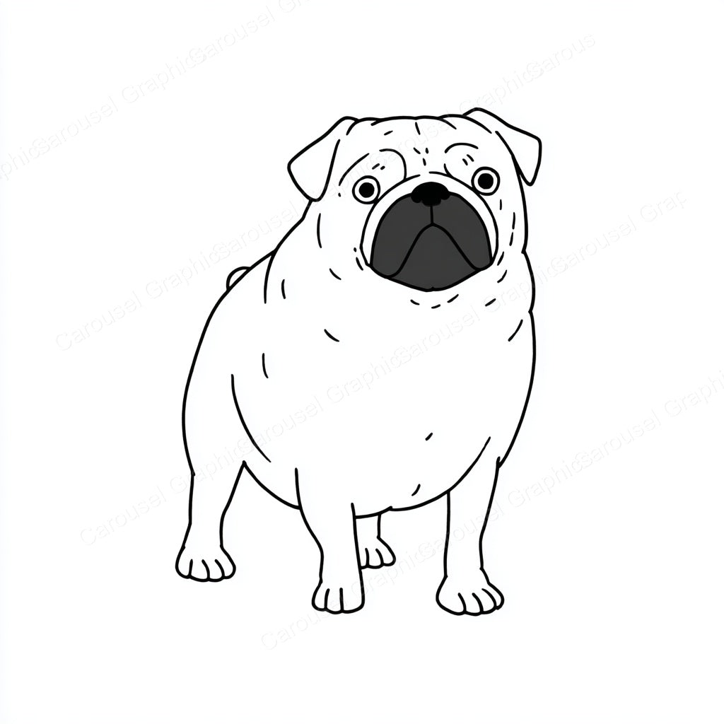 Pug Vector Graphic preview