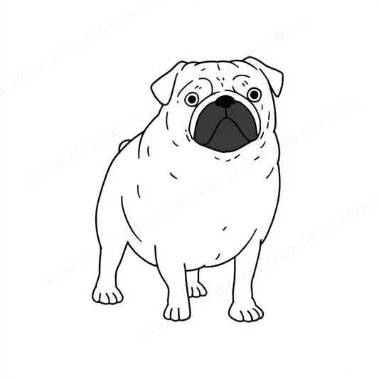 Pug Vector Graphic preview