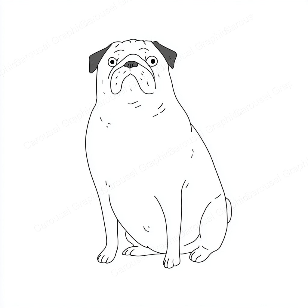 Pug Vector Graphic preview