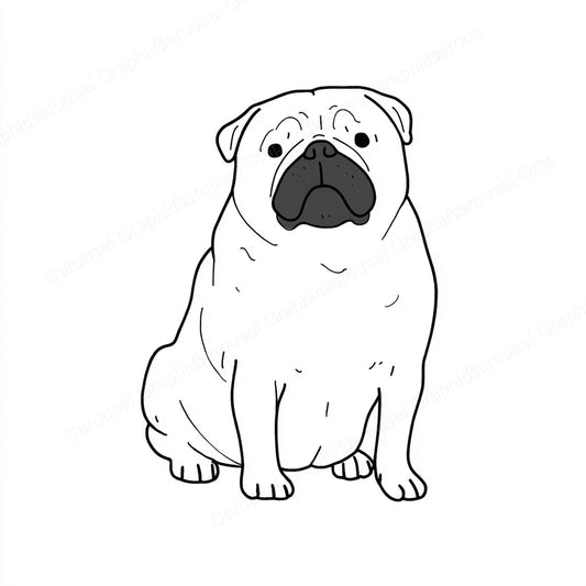 Pug Vector Graphic preview